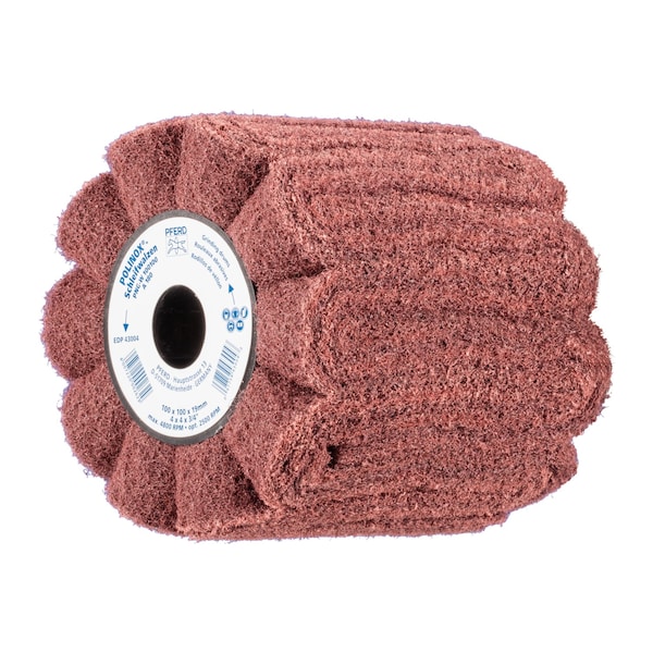 Pferd 4" x 4" POLINOX Non-Woven Finishing Drum - 3/4" AH, PNG, A/O 180 Grit 43004 - main